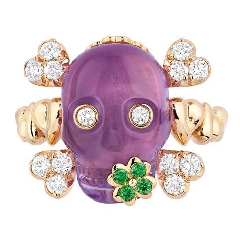 dior skeleton ring for sale|Tête de Mort skull ring, 18K rose gold, diamonds and rose  .